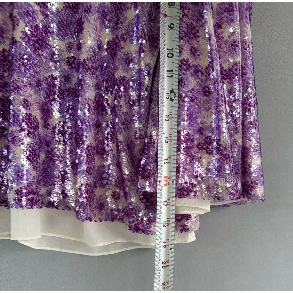 Endless Rose Purple Sequin Blouse - Picture 7 of 11